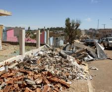 IAT define pontos para destinação dos resíduos gerados pelo tornado em Rio Bonito do Iguaçu