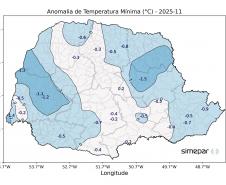 Novembro é marcado por três tornados e chuva acima da média no Paraná