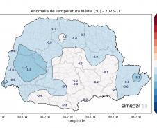Novembro é marcado por três tornados e chuva acima da média no Paraná