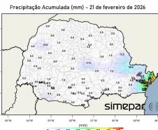 Paraná teve chuvas intensas no fim de semana e previsão indica novas pancadas isoladas