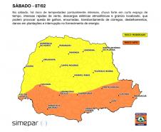 Aviso meteorológico: sexta-feira com recordes de calor e sábado de tempestades no Paraná