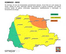 Aviso meteorológico: sexta-feira com recordes de calor e sábado de tempestades no Paraná
