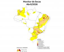 Agência Nacional de Águas divulga novo quadro do Monitor de Secas no Paraná