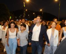Governador Ratinho Junior inaugura a Ponte de Guaratuba, antigo sonho dos paranaenses