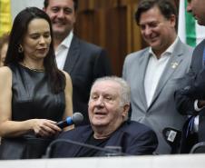 Governador participa da entrega do título de Cidadão Benemérito a José Luiz Scroccaro