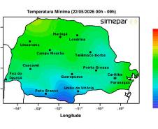 Fim de semana será gelado e com chuva em boa parte do Paraná, prevê Simepar