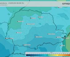 Fim de semana será gelado e com chuva em boa parte do Paraná, prevê Simepar