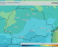 Fim de semana será gelado e com chuva em boa parte do Paraná, prevê Simepar