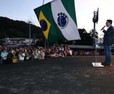 Governador Ratinho Junior inaugura a Ponte de Guaratuba, antigo sonho dos paranaenses