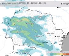 Simepar prevê tempestades nas regiões Oeste e Norte do Paraná entre quinta e sexta-feira
