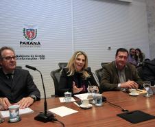 A governadora em exercício Cida Borghetti participou nesta segunda-feira(19) no GGI-Gabinete de Gestão e Informações do lançamento do Programa de Monitoramento da Qualidade do Ar.  - Curitiba/Pr, 19/06/2017.Foto: Jonas Oliveira/Vice Governadoria