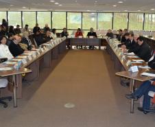 Secretário do Meio Ambiente do Paraná, Antonio Carlos Bonett durante a 29ª reunião ordinária do Conselho Estadual de Recurso Hídricos do Paraná, evento coordenado pela secretaria estadual do Meio Ambiente e Recursos Hídricos (SEMA). Curitiba, 19/07/2017.Foto: Divulgação Sema