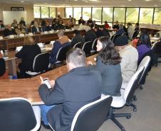 Secretário do Meio Ambiente do Paraná, Antonio Carlos Bonett durante a 29ª reunião ordinária do Conselho Estadual de Recurso Hídricos do Paraná, evento coordenado pela secretaria estadual do Meio Ambiente e Recursos Hídricos (SEMA). Curitiba, 19/07/2017.Foto: Divulgação Sema