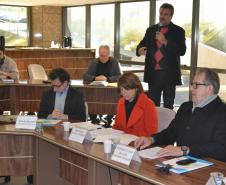 Secretário do Meio Ambiente do Paraná, Antonio Carlos Bonett durante a 29ª reunião ordinária do Conselho Estadual de Recurso Hídricos do Paraná, evento coordenado pela secretaria estadual do Meio Ambiente e Recursos Hídricos (SEMA). Curitiba, 19/07/2017.Foto: Divulgação Sema