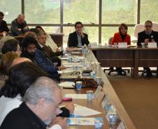 Secretário do Meio Ambiente do Paraná, Antonio Carlos Bonett durante a 29ª reunião ordinária do Conselho Estadual de Recurso Hídricos do Paraná, evento coordenado pela secretaria estadual do Meio Ambiente e Recursos Hídricos (SEMA). Curitiba, 19/07/2017.Foto: Divulgação Sema