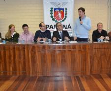 O Governo do Paraná, por meio da Secretaria do Meio Ambiente e Recursos Hídricos, em parceria com Itaipu Binacional e Ministério do Meio Ambiente, promove o 2º Encontro Formativo do Programa Nacional de Formação e Capacitação de Gestores Ambientais (PNC), em Guarapuava. Simultaneamente acontece o 2º Seminário Regional do Meio Ambiente. A capacitação teve início nesta quinta-feira (24) e segue até o final da tarde de sexta-feira (25).Guarapuava, 24/08/2017.Foto: Divulgação SEMA