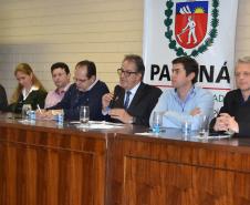 O Governo do Paraná, por meio da Secretaria do Meio Ambiente e Recursos Hídricos, em parceria com Itaipu Binacional e Ministério do Meio Ambiente, promove o 2º Encontro Formativo do Programa Nacional de Formação e Capacitação de Gestores Ambientais (PNC), em Guarapuava. Simultaneamente acontece o 2º Seminário Regional do Meio Ambiente. A capacitação teve início nesta quinta-feira (24) e segue até o final da tarde de sexta-feira (25).Guarapuava, 24/08/2017.Foto: Divulgação SEMA