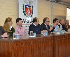O Governo do Paraná, por meio da Secretaria do Meio Ambiente e Recursos Hídricos, em parceria com Itaipu Binacional e Ministério do Meio Ambiente, promove o 2º Encontro Formativo do Programa Nacional de Formação e Capacitação de Gestores Ambientais (PNC), em Guarapuava. Simultaneamente acontece o 2º Seminário Regional do Meio Ambiente. A capacitação teve início nesta quinta-feira (24) e segue até o final da tarde de sexta-feira (25).Guarapuava, 24/08/2017.Foto: Divulgação SEMA