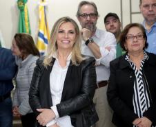 Em solenidade na Câmara Municipal de Francisco Beltrão, neste sábado (30), a governadora Cida Borghetti anunciou R$ 87 milhões para obras de infraestrutura a ações na região Sudoeste. Dos recursos, R$ 76,6 milhões fazem parte do Programa Estadual de Recuperação e Conservação de Estradas, que tem R$ 1,5 bilhão para melhorias na malha rodoviária estadual.-. Francisco Beltrão,30/06/2018 Foto:Jaelson Lucas / ANPr