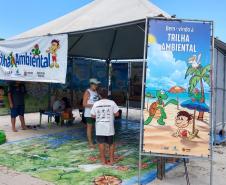 Tenda Ambiental promove ações para crianças e adultos no Litoral
