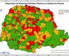 IAP divulga mapeamento do destino dos resíduos sólidos no Paraná