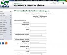 A Secretaria de Estado do Meio Ambiente e Recursos Hídricos abriu vagas de observadores para a Conferência Estadual do Meio Ambiente, que será realizada nesta quinta e sexta-feira (5 e 6), em Foz do Iguaçu. Divulgação