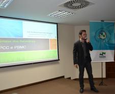 Fórum Paranaense de Mudanças Climáticas Globais. Na foto, o professor de Climatologia do Departamento de Geografia da Universidade Federal do Paraná (UFPR), Wilson Flávio Feltrin Roseghini.Foto: Divulgação SEMA