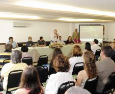 O Secretário de Meio Ambiente e Recursos Hídricos do Paraná, Luiz Eduardo Cheida fez a abertura da Oficina de apresentação e articulação do Projeto "Biodiversidade e Mudanças Climáticas na Mata Atlântica", a oficina está sendo realizada no hotel Camboa em Paranaguá e vai de 26 a 27 de novembro de 2013.// Na foto Secretário Luiz Eduardo Cheida.// Foto Denis Ferreira Netto.