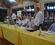Secretário estadual do Meio Ambiente e Recursos Hídricos, Luiz Eduardo Cheida, participa da Assembleia Ordinária da Associação dos Municípios da Região Metropolitana de Curitiba (Assomec).