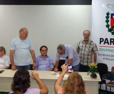 O secretário estadual do Meio Ambiente e Recursos Hídricos, Luiz Eduardo Cheida, lança em Londrina, o Programa do Voluntariado do Jardim Botânico. Londrina, 02/04/2014.Foto: Nalun Lorençon