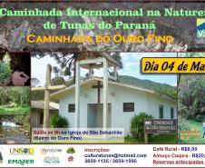 Cinco Caminhadas Internacionais na Natureza para todos os gostos, e locais, acontecem nesta semana no Paraná. Na quinta-feira, 1º de maio. Circuito do Ouro Fino, em Tunas do Paraná.Foto: Divulgação Emater