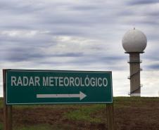 Radar Meteorológico de alta tecnologia, instalado em Cascavel, região oeste do Paraná.Cascavel, 10-04-14.Foto: Arnaldo Alves / ANPr.