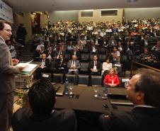 O secretário estadual do Meio Ambiente e Recursos Hídricos, Ricardo José Soavinski, participa da abertura do Dia Mundial da Água, na Fiep. Curitiba, 23/03/2015. Foto: Pedro Ribas/ANPr
