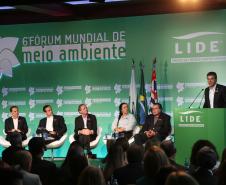 Governador Beto Richa participa da abertura do 6º Fórum Mundial de Meio Ambiente, em Foz do Iguaçu, no Oeste do Paraná.Foz do Iguaçu, 25/06/2015.Foto: Orlando Kissner /ANPr