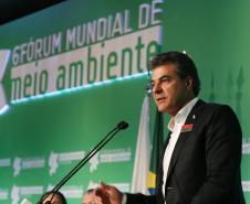 Governador Beto Richa participa da abertura do 6º Fórum Mundial de Meio Ambiente, em Foz do Iguaçu, no Oeste do Paraná.Foz do Iguaçu, 25/06/2015.Foto: Orlando Kissner /ANPr