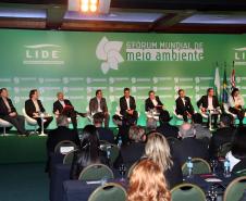 Governador Beto Richa participa da abertura do 6º Fórum Mundial de Meio Ambiente, em Foz do Iguaçu, no Oeste do Paraná.Foz do Iguaçu, 25/06/2015.Foto: Orlando Kissner /ANPr