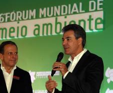 Beto Richa durante o encerramento do Fórum Mundial de Meio Ambiente.Foz do Iguaçu, 26/06/2015.Foto: Orlando Kissner/ANPr