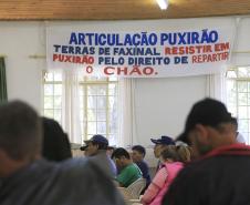 O secretário do Meio Ambiênte e Recursos Hídricos, Ricardo Soavinski, esteve reunido com Faxinalenses de Guarapuava e região.Guarapuava, 22-08-15.Foto: Arnaldo Alves / ANPr.
