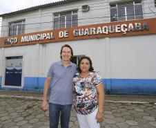 Secretário do Meio Ambiente e Recursos Hídricos, Ricardo Soavinski, visita o município de Guaraqueçaba, litoral do Paraná. N/F: prefeita de Guaraqueçaba, Lilian Ramos Narloch.Guaraqueçaba, 19-12-15.Foto: Arnaldo Alves / ANPr.