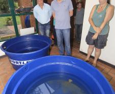 O secretário de Meio Ambiente e Recursos Hídricos, visita o Centro de Estudos do Mar - CEM, em Pontal do Sul.Pontal do Sul, 19-12-15.Foto: Arnaldo Alves / ANPr.