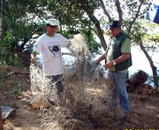 IAP apreende materiais em fiscalização de pesca.Curitiba, 29/01/2016.Foto: Divulgação IAP