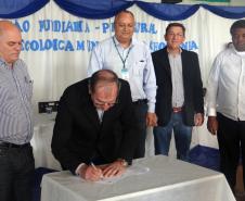 Audiência entrega Unidade de Conservação e dá início ao processo de regularização fundiária de propriedades em Boa Ventura de São Roque.Boa Ventura de São Roque, 17/05/2016.Foto: Divulgação ITCG