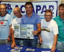 O Governador Beto Richa, durante assinatura do  decre to Plano  Diretor  em Pontal Do Parana. FOTO Orlando Kissner/ANPr-19/01/2017