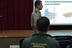 Profissionais do IAT começaram a ser treinados por oficiais do Corpo de Bombeiros para o trabalho em altura. 