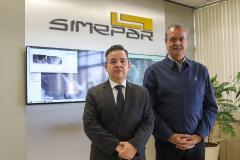 Everton Souza, secretário do Desenvolvimento Sustentável, e Paulo de Tarso: diretor-presidente do Simepar: trabalho em conjunto pelo meio ambiente do Paraná