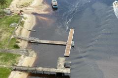 Governo do Estado começou a instalar oito flutuantes no Litoral do Paraná.