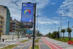 Painéis do Simepar trazem previsão do tempo atualizada para a população no Litoral