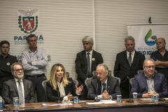 Vice Governadora Cida Borgueti, participa da reunião do Grupo Gestor de Revitalização do Rio Iguaçu (GGRI).
Curitiba, 30/01/2018
Foto: Maurilio Cheli