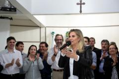 Em solenidade na Câmara Municipal de Francisco Beltrão, neste sábado (30), a governadora Cida Borghetti anunciou R$ 87 milhões para obras de infraestrutura a ações na região Sudoeste. Dos recursos, R$ 76,6 milhões fazem parte do Programa Estadual de Recuperação e Conservação de Estradas, que tem R$ 1,5 bilhão para melhorias na malha rodoviária estadual.-. Francisco Beltrão,30/06/2018 Foto:Jaelson Lucas / ANPr