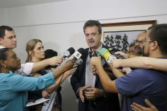 O secretário interino de Desenvolvimento Sustentável, Everton Luiz da Costa Souza, falou sobre situação das barragens do Paraná.Curitiba, 29-01-19.Foto: Arnaldo Alves / ANPr.